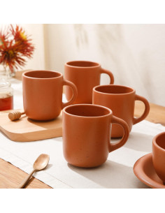 Juego de Tazas de Cerámica Bloomhouse 4 Piezas 532ml 2