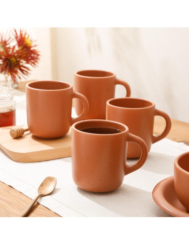 Juego de Tazas de Cerámica Bloomhouse 4 Piezas 532ml