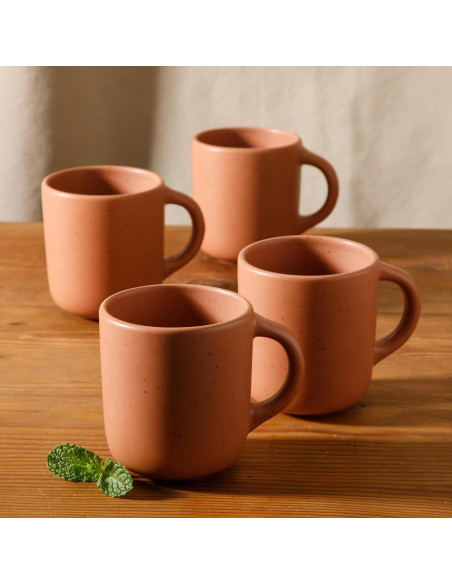 Juego de Tazas de Cerámica Bloomhouse 4 Piezas 532ml