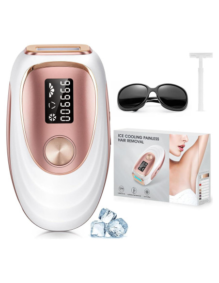 Depiladora Láser IPL LYSMOSKI Oro Rosa, Indolora y Rápida