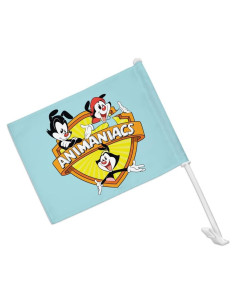Bandera Animaniacs con Clip para Ventana y Polo 48cm