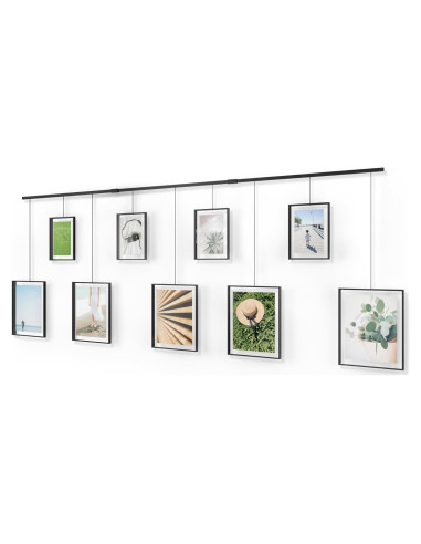Conjunto de Marcos de Fotos Umbra Exhibit 9 Piezas Negro