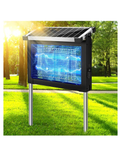 Zapper Solar de Insectos PhatroyYee 4500V Impermeable Negro
