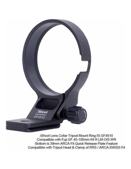 Anillo de Montaje en Trípode iShoot IS-GF4510 para Lente Fuji GF 45-100mm