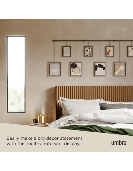 Conjunto de Marcos de Fotos Umbra Exhibit 9 Piezas Negro
