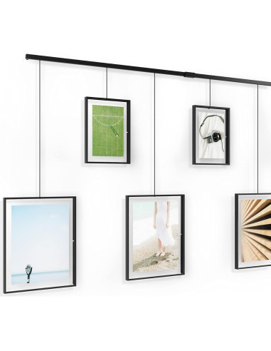 Conjunto de Marcos de Fotos Umbra Exhibit 9 Piezas Negro