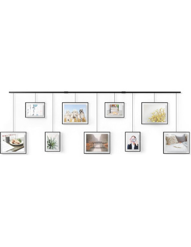 Conjunto de Marcos de Fotos Umbra Exhibit 9 Piezas Negro