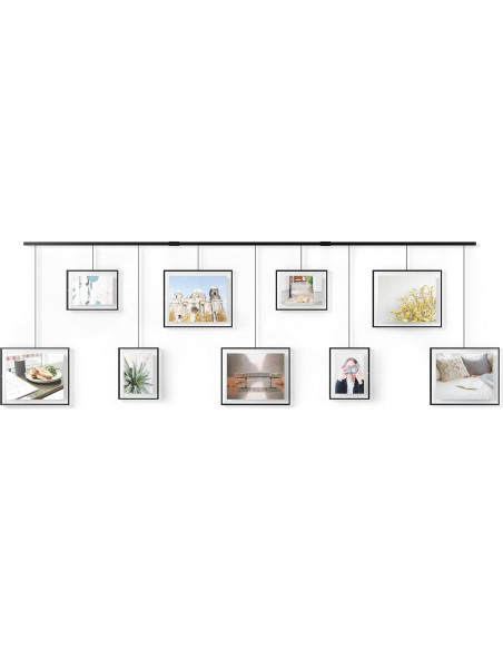 Conjunto de Marcos de Fotos Umbra Exhibit 9 Piezas Negro