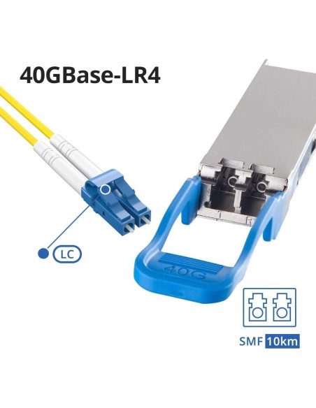 Transceptor Óptico 40GBASE-LR4 10Gtek QSFP+ LC 10km