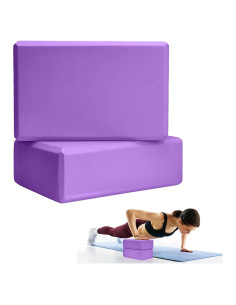 Bloques de Yoga Septo 23x15x8 cm Espuma EVA Púrpura