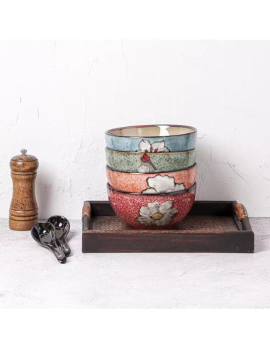 Juego de Cuencos de Cerámica Rockgoldbug 4 Piezas 1.8kg