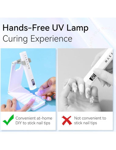 Soporte de lámpara UV Makartt E0983: Plegable, 360 ajustable