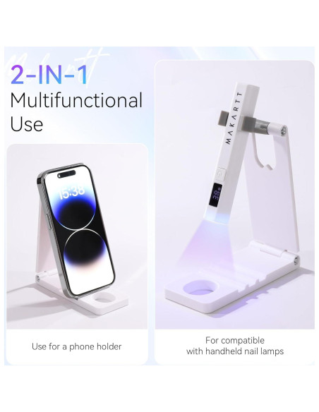 Soporte de lámpara UV Makartt E0983: Plegable, 360 ajustable