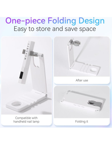 Soporte de lámpara UV Makartt E0983: Plegable, 360 ajustable