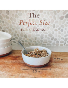 Juego de 4 Cuencos Cerámicos MORA 740ml Apto Microondas 2