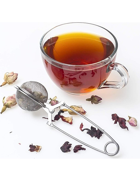 Colador de Té JEXCULL Acero Inoxidable 3 Piezas con Mango