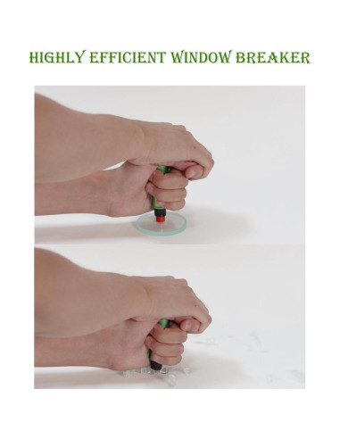 Kit de Emergencia PSLER 2-en-1 Martillo de Seguridad y Cortador