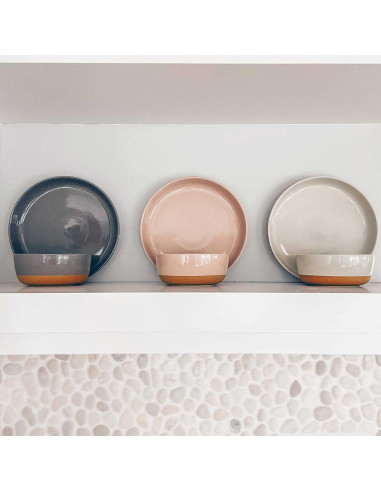 Juego de 4 Cuencos Cerámicos MORA 740ml Apto Microondas