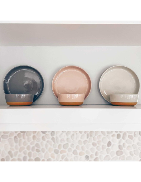 Juego de 4 Cuencos Cerámicos MORA 740ml Apto Microondas