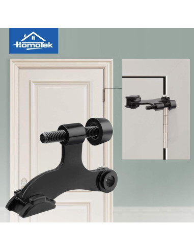 Tope de Puerta Ajustable HOMOTEK 48 Piezas Negro 6.35x4.45 cm