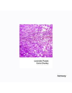 Glitter Hemway 130g Lavanda Púrpura Extra Grueso para Manualidades 2