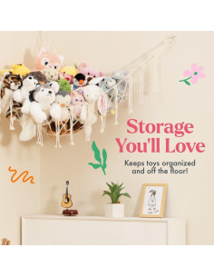 Hamaca de Macramé Lilly's Love para Animales de Peluche - Negro 2