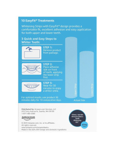 Kit de Tiras Blanqueadoras de Dientes Amazon Basics 10 Días 2