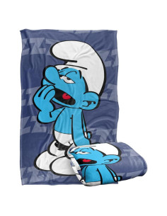 Manta Suave Pitufo Perezoso Logovision 91x147 cm