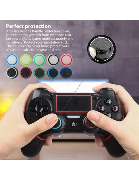 20 Pcs Tapas de Reemplazo Joystick GRABOTE para PS5, PS4, Xbox