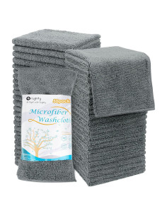 Conjunto de Toallas de Microfibra Orighty 50 Piezas 30x30 cm Gris