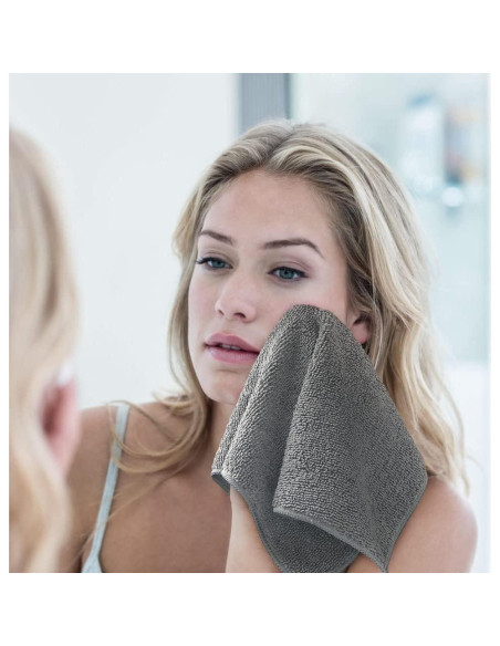 Conjunto de Toallas de Microfibra Orighty 50 Piezas 30x30 cm Gris