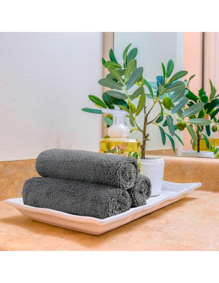Conjunto de Toallas de Microfibra Orighty 50 Piezas 30x30 cm Gris