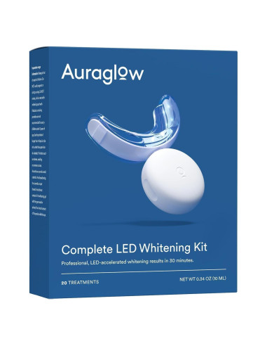 Kit de Blanqueamiento Dental Auraglow LED 20 Tratamientos