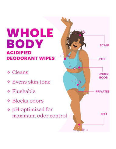 Toallitas Desodorantes Lume - 15 Unidades - Pepino Fresco - Control 24h