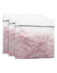 Bolsas de Lavandería de Malla Muchfun 60x60 cm 3 Pcs Duraderas