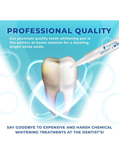 Pluma Blanqueadora de Dientes Venus Visage - 20+ Usos