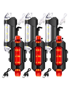 6 Luces de Bicicleta Recargables Mudder Impermeables USB