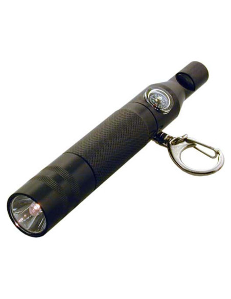 Linterna de Aluminio ToolUSA 4 en 1 con Brújula y Silbato