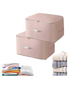 2 Bolsas de Almacenamiento Plegables ZLYDG Rosa Grande
