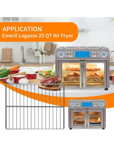 Rejilla de Alambre para Freidora de Aire Emeril Lagasse 25 QT 35.56x29.21 cm