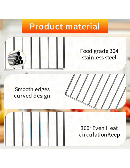 Rejilla para Freidora de Aire Ninja Foodi SP351 34.3x31.2cm