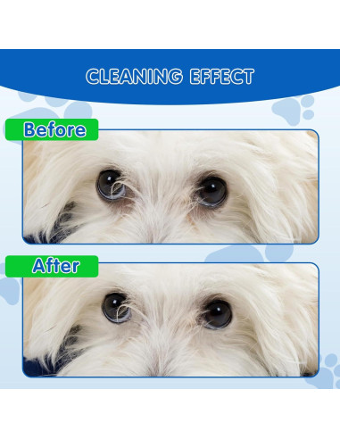 Toallitas para Ojos VOISEN 400 Pcs Biodegradables para Mascotas