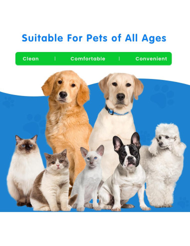 Toallitas para Ojos VOISEN 400 Pcs Biodegradables para Mascotas