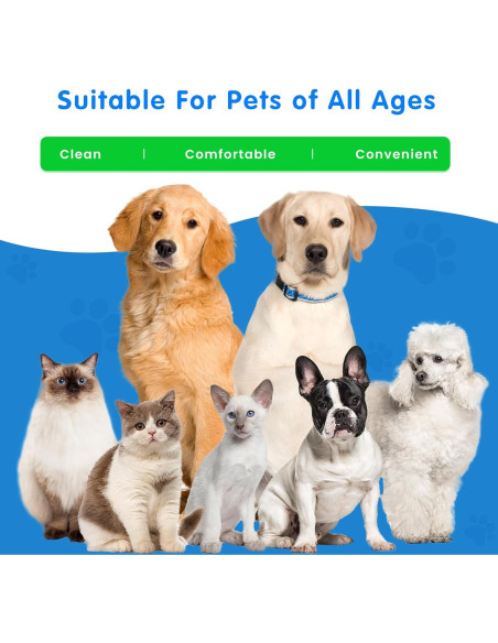 Toallitas para Ojos VOISEN 400 Pcs Biodegradables para Mascotas