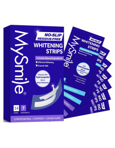 Tiras Blanqueadoras MySmile - Blanqueamiento Dental Sin Sensibilidad - Kit de 7 Tratamientos