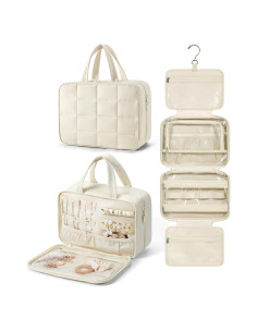 Bolsa de Viaje Colgante BAGSMART para Artículos de Tocador Beige