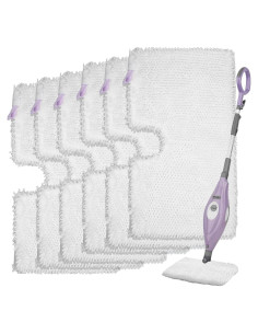 6 Almohadillas de Microfibra para Mop Shark S3500 S3601