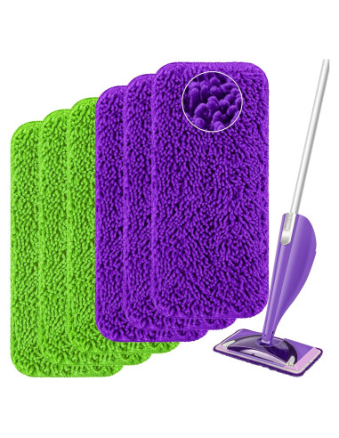 Paños de Mopa Reutilizables Aifacay para Swiffer Wet Jet - 6 Piezas
