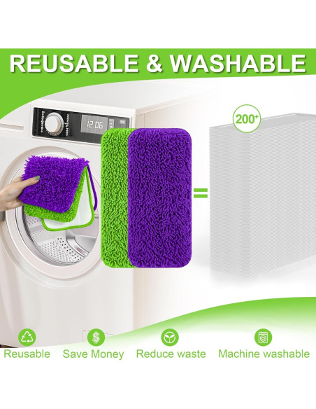 Paños de Mopa Reutilizables Aifacay para Swiffer Wet Jet - 6 Piezas