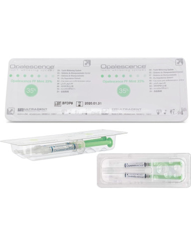 Gel Blanqueador Dental Opalescence 35% - 8 Jeringas Menta